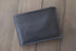 black leather bifold wallet